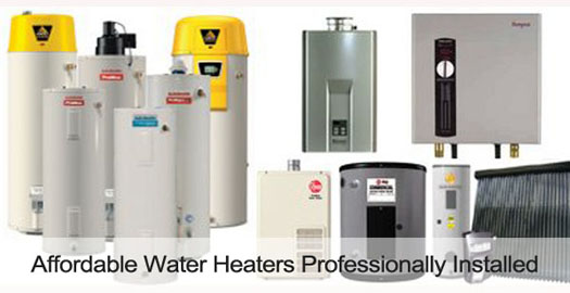 water heater installation all makes and models